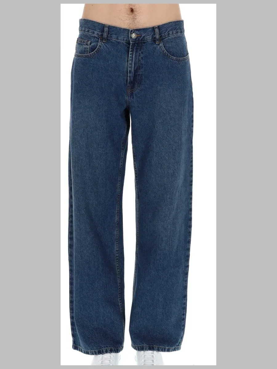 Curved Logo Denim Jeans