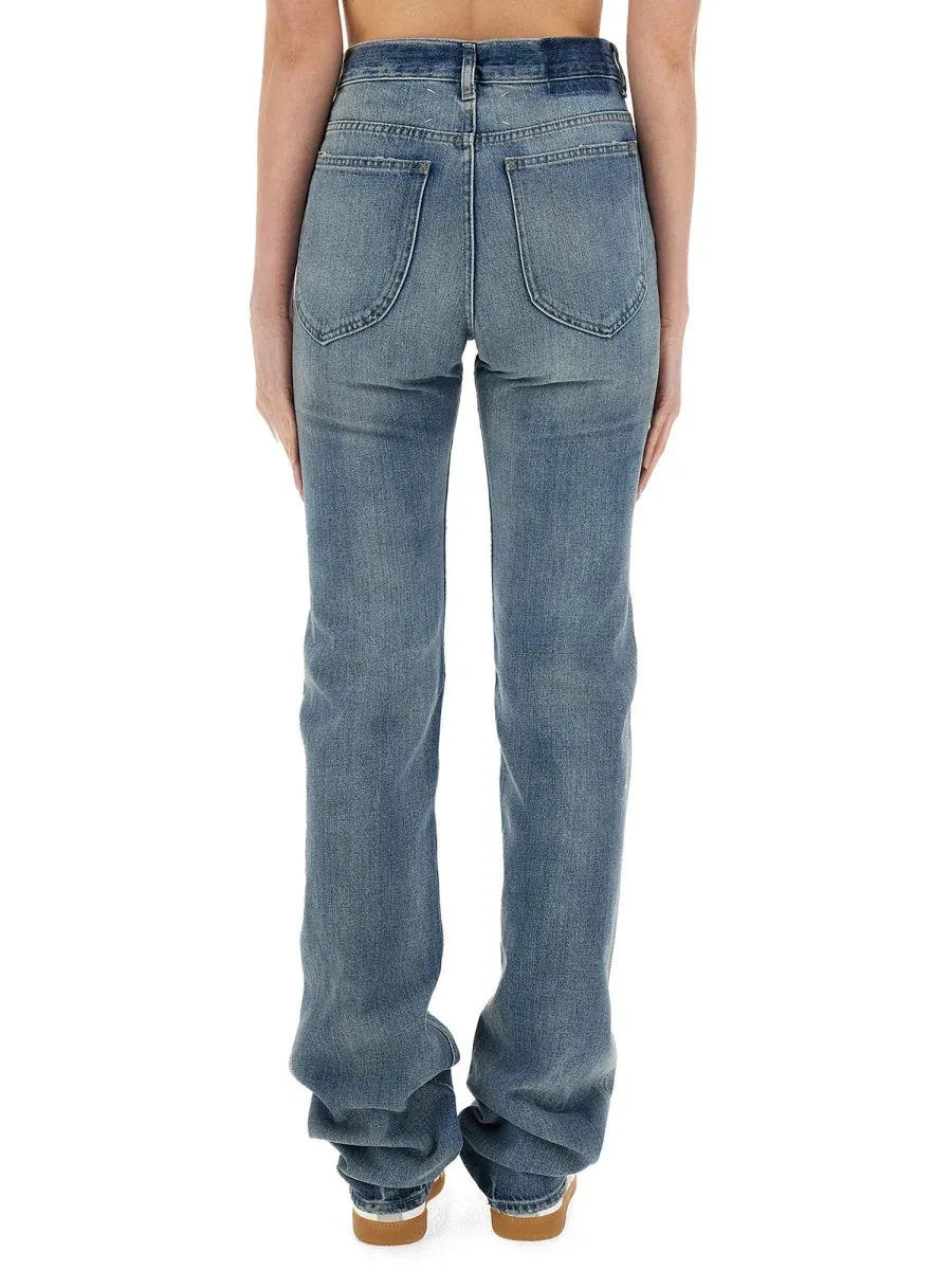 Cotton Straight-Leg Jeans