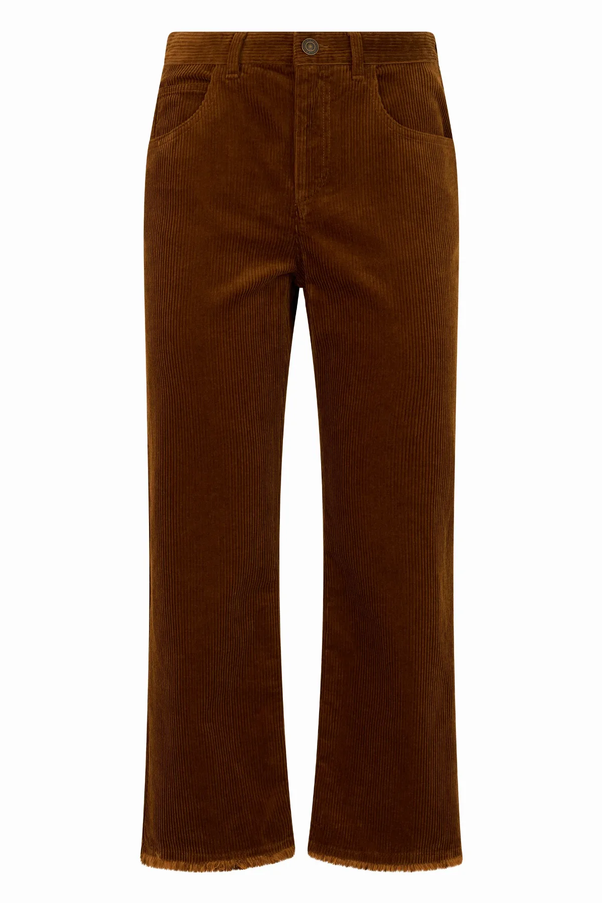 Flared Cotton Trousers
