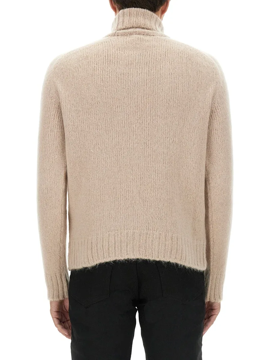 Wool-Mohair Blend Turtleneck