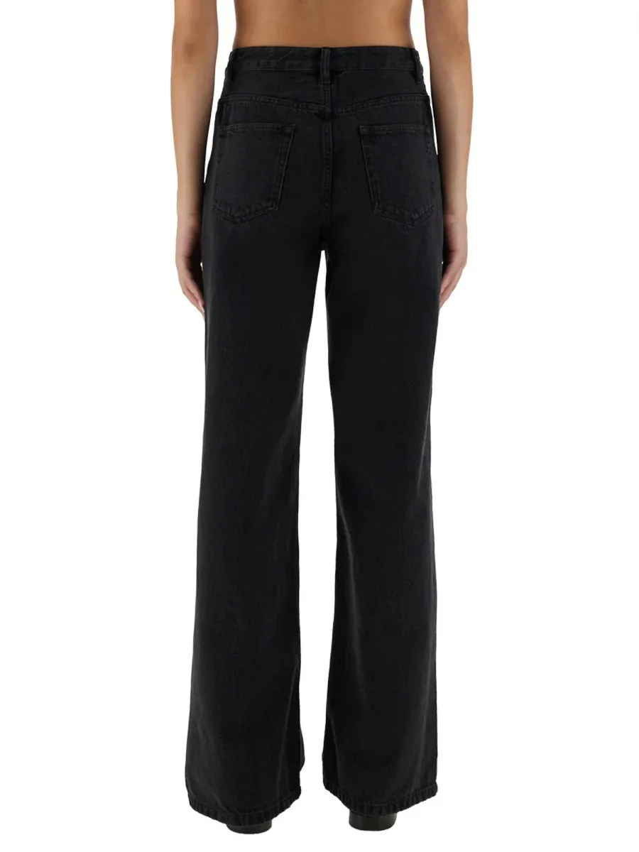 Wide Leg Cotton Jeans