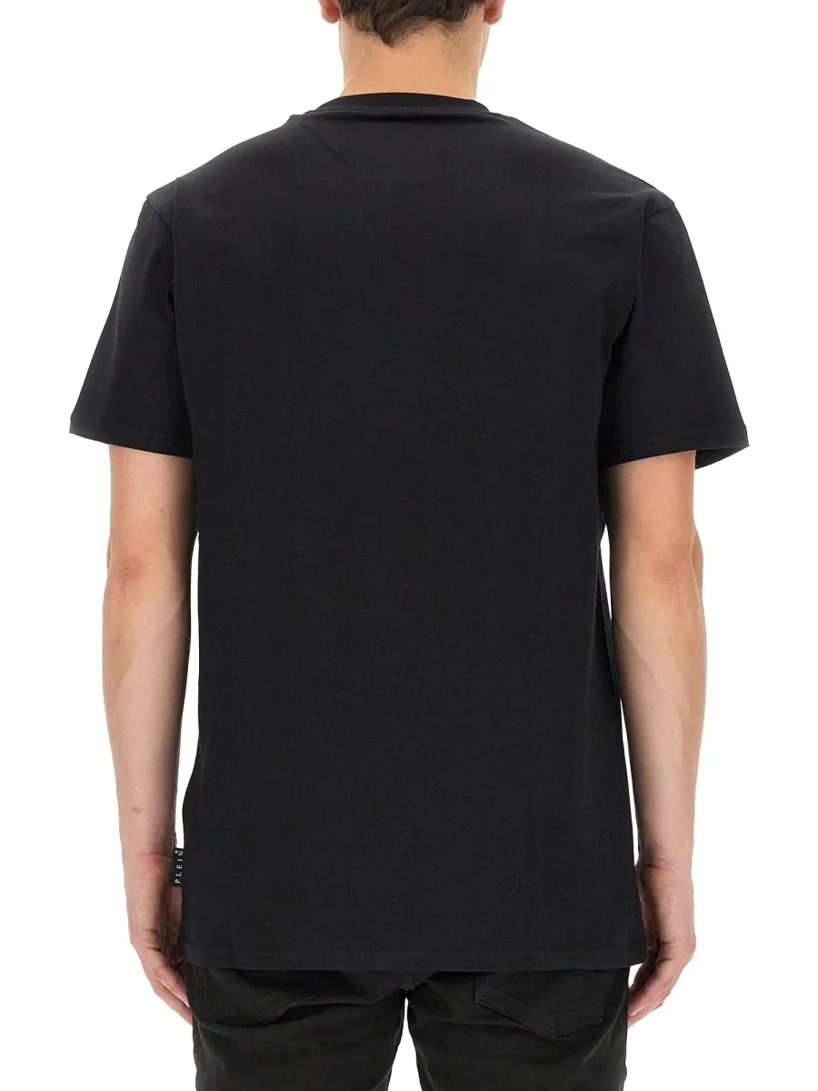 Rhinestone-Embellished Cotton T-Shirt