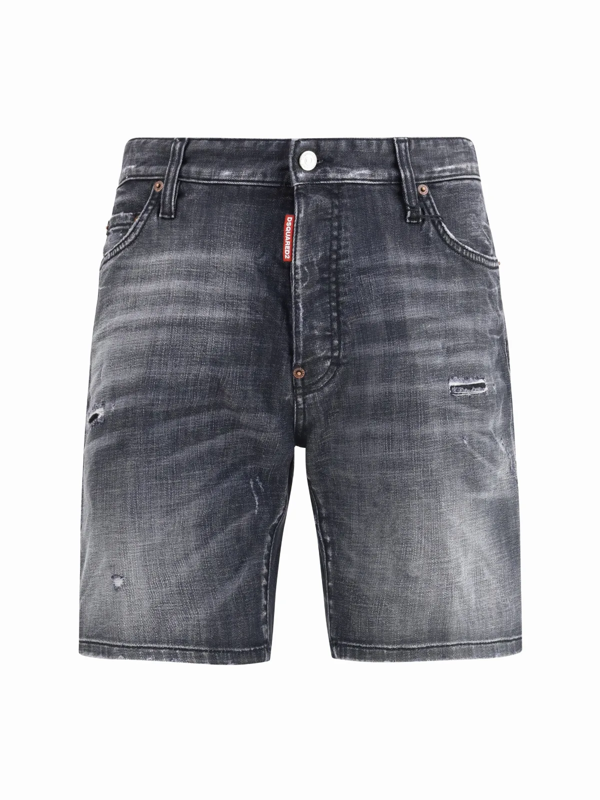 Washed Denim Bermuda