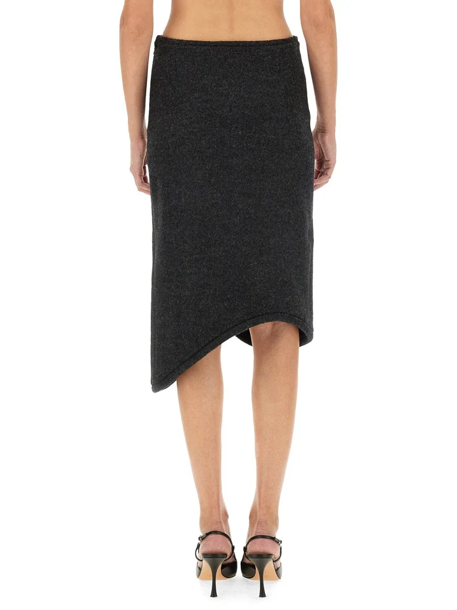 Padded Tube Detail Skirt