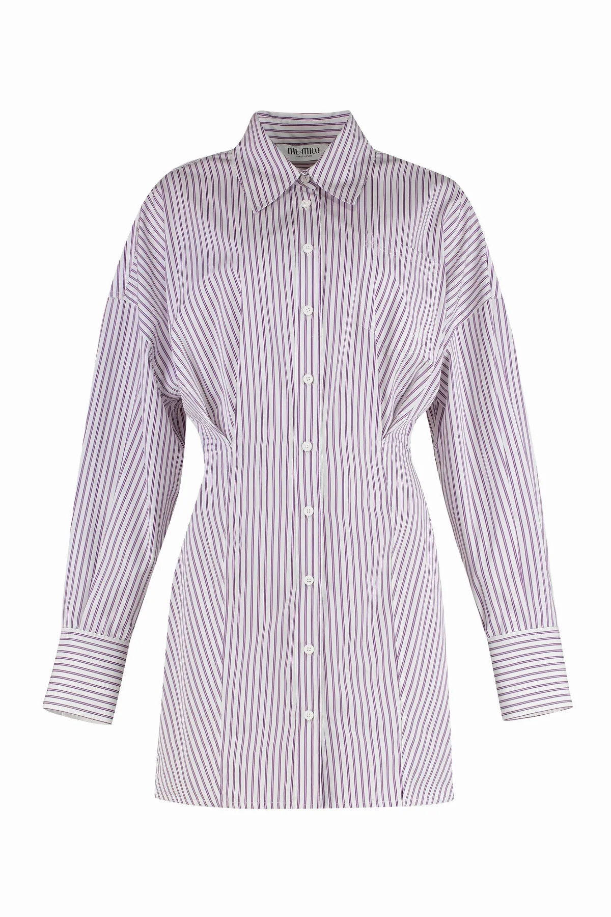 Striped Cotton Shirtdress