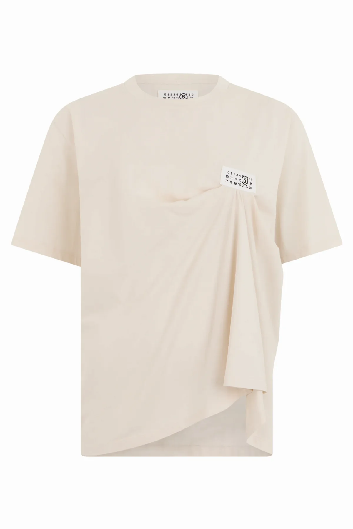 Draped Cotton T-Shirt by MM6 Maison Margiela
