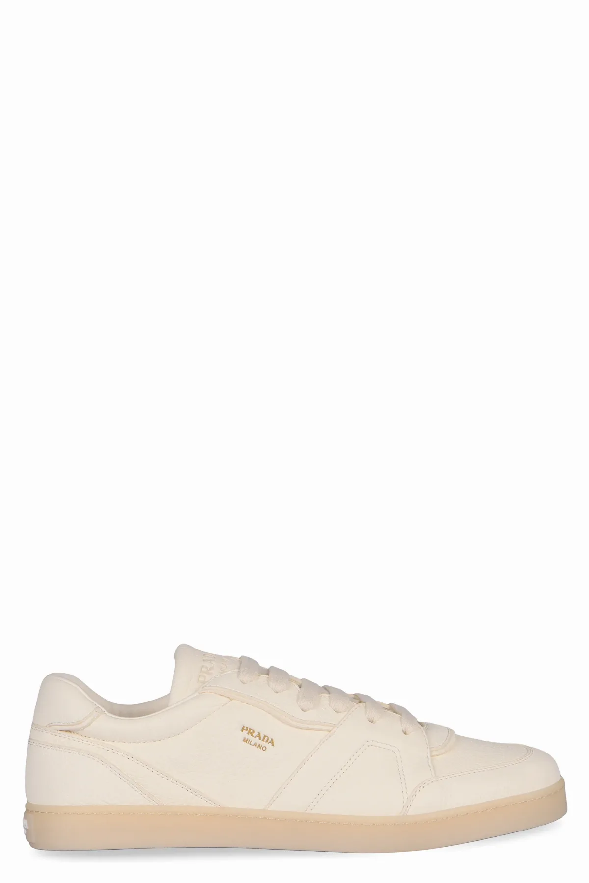 Deer Leather Low-Top Sneaker by Prada