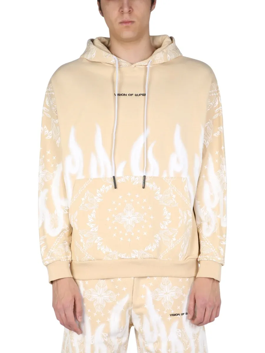 Paisley Pattern Sweatshirt by Vision Of Super