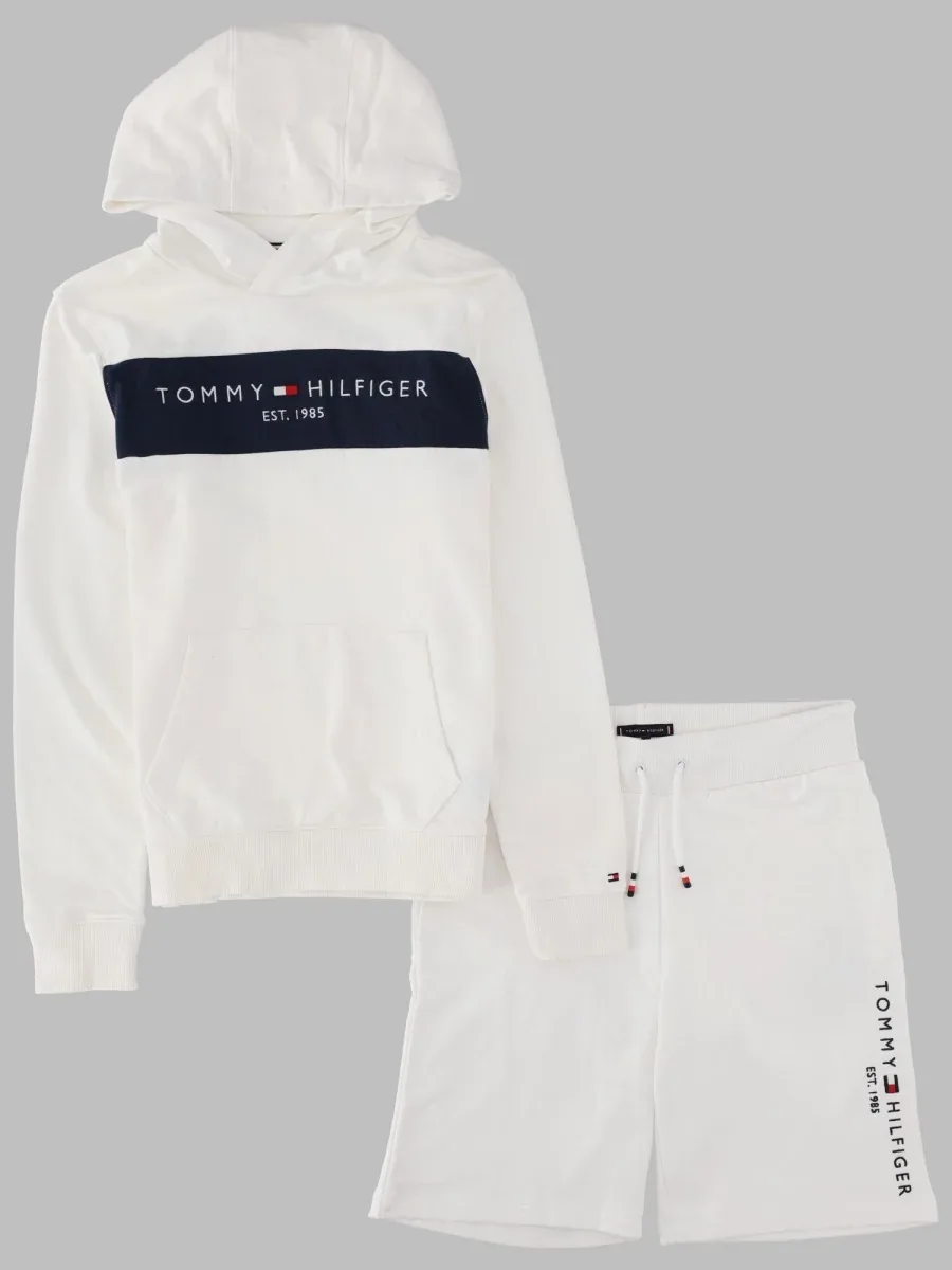 Colorblock Organic Cotton Shorts by Tommy Hilfiger
