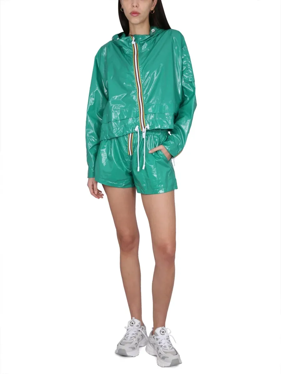 Nylon with Zip Closure Shorts by K-way