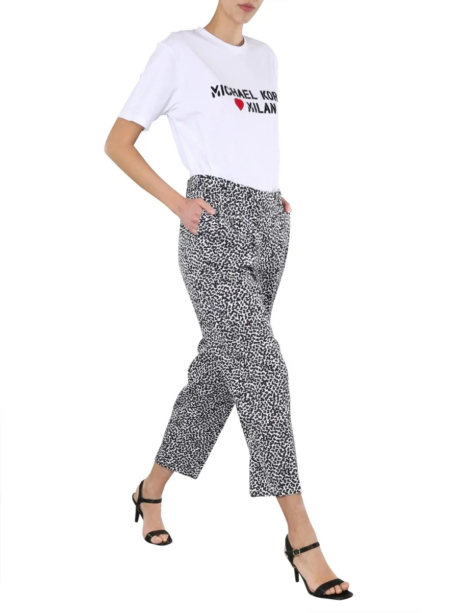 Straight Fit Viscose Trousers by MICHAEL Michael Kors