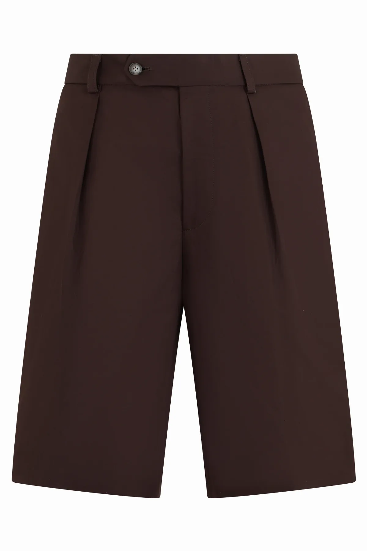 Pleated Cotton Bermudas by Hugo Boss