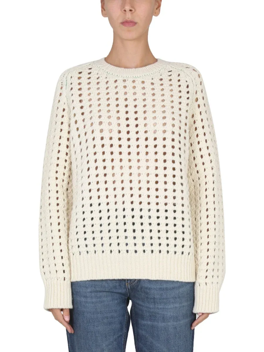 Openwork Knit Sweater by Bottega Veneta
