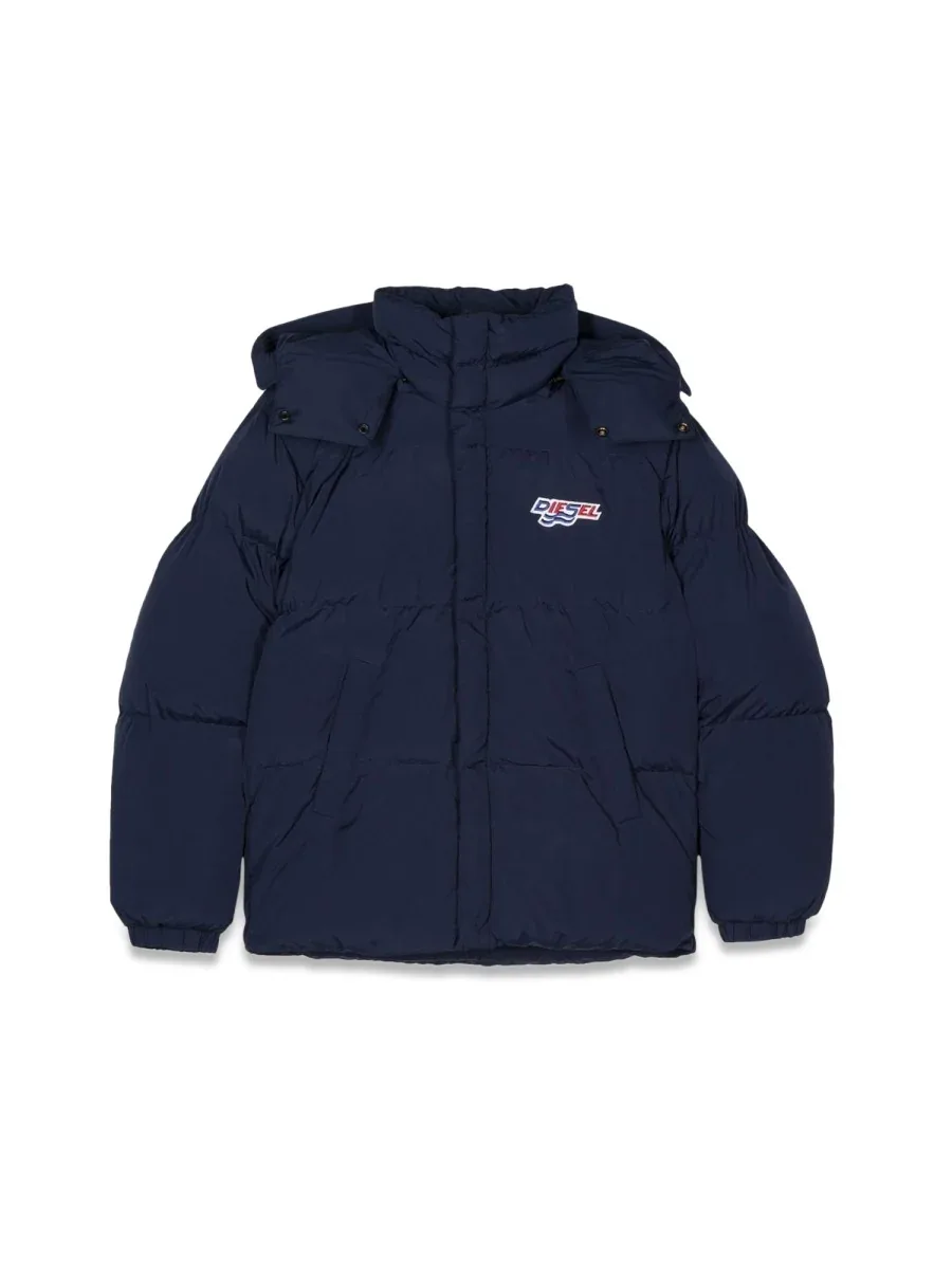 Padded Down with Attached Hood Down Jacket by Diesel