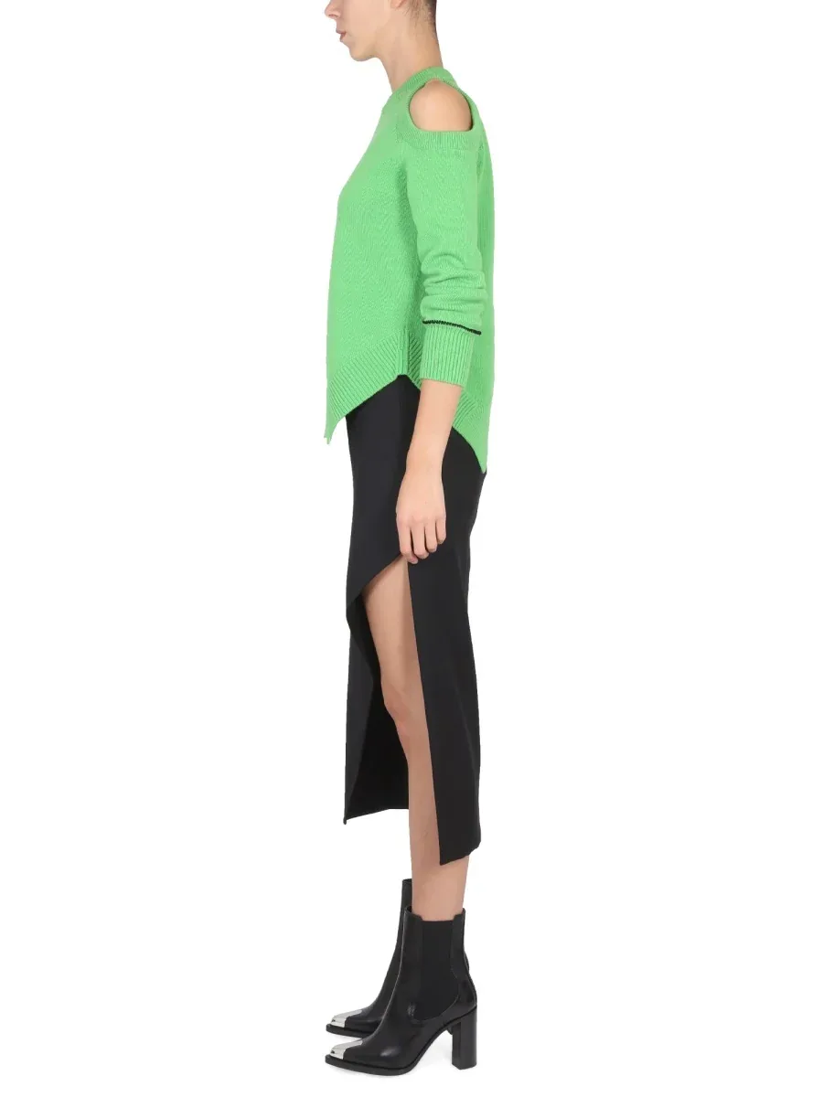 Wool and Mohair Skirt by alexander mcqueen