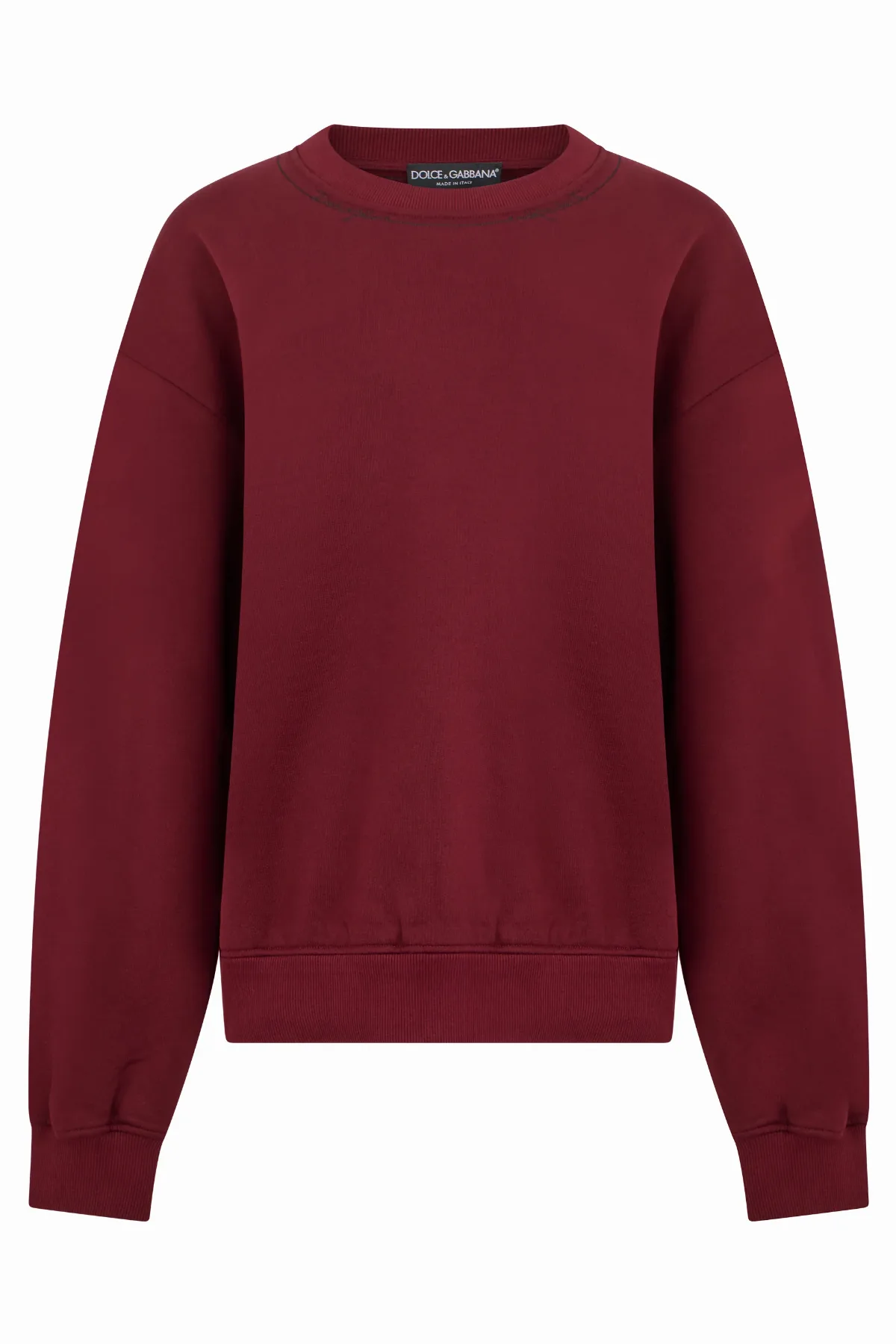 Crew Neck Cotton Sweatshirt by Dolce & Gabbana