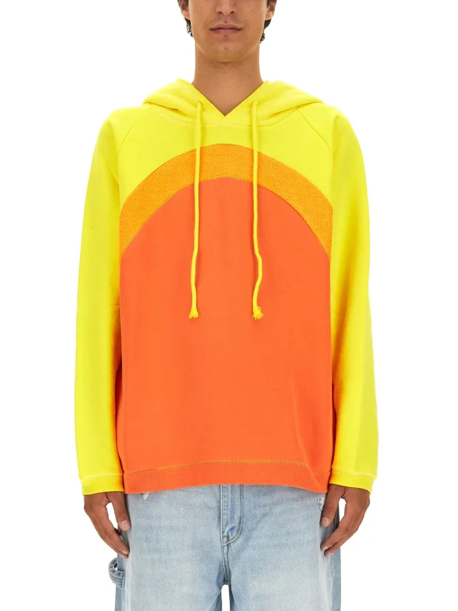 Rainbow Cotton Sweatshirt by Erl