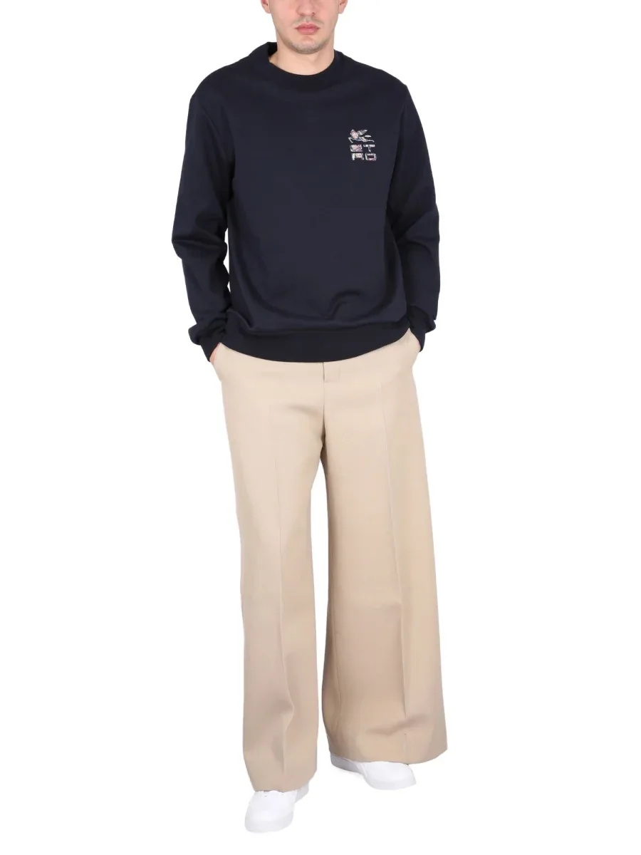 Logo-Embroidered Crewneck Sweatshirt by ETRO
