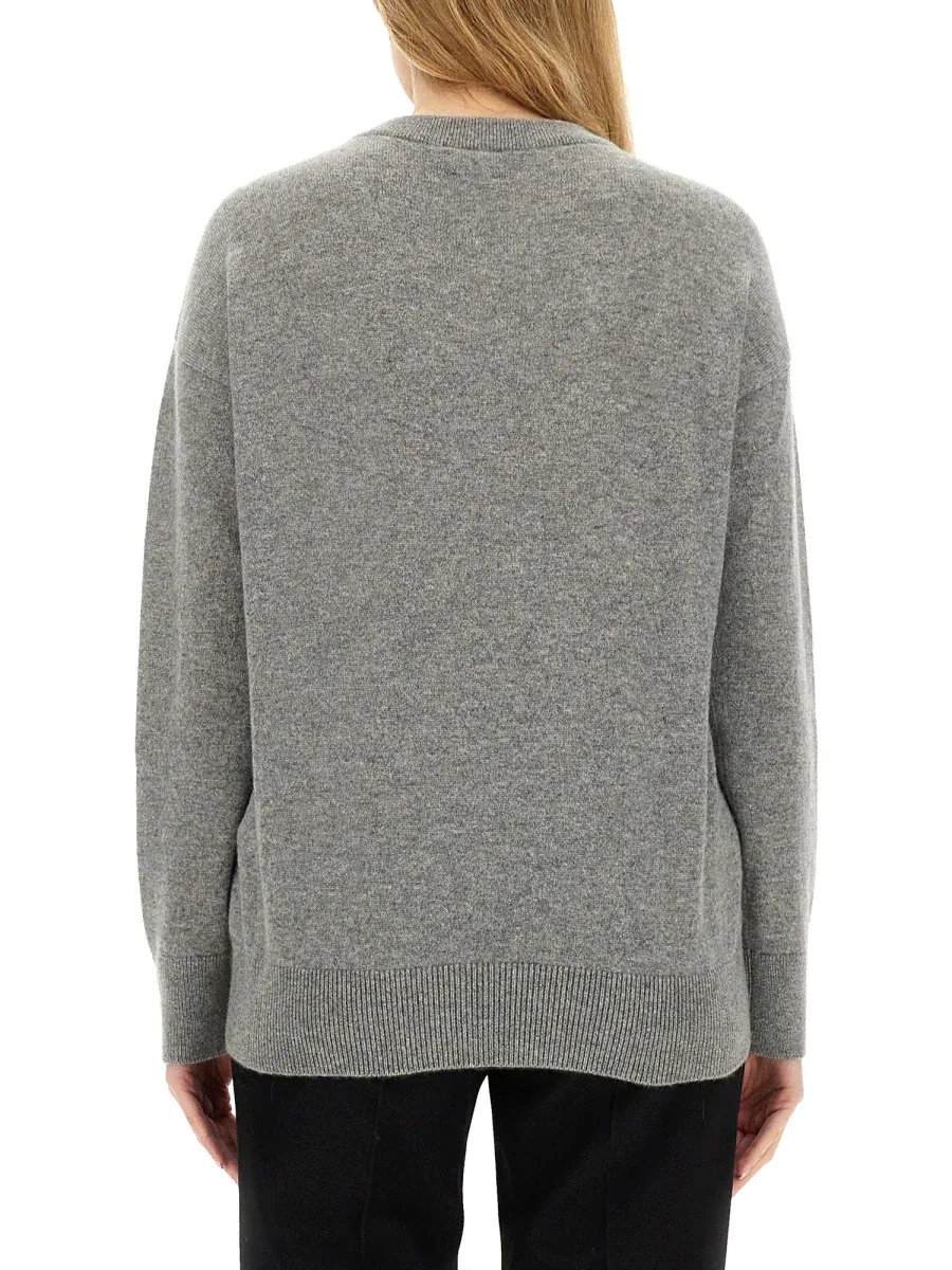 Cashmere with Kilt Pin Detail Sweater by Burberry