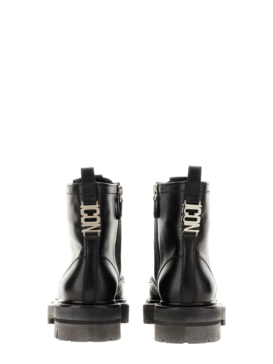 Leather Ankle Boot by Dsquared2
