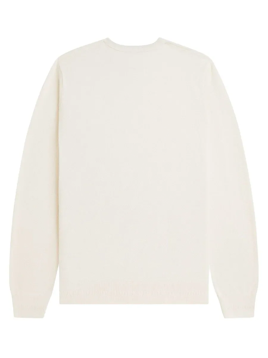 Logo Cotton Knit Sweater by Fred Perry