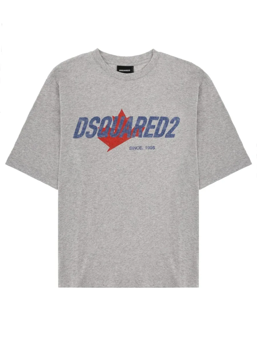 Loose Fit Cotton Blend T-Shirt by Dsquared2
