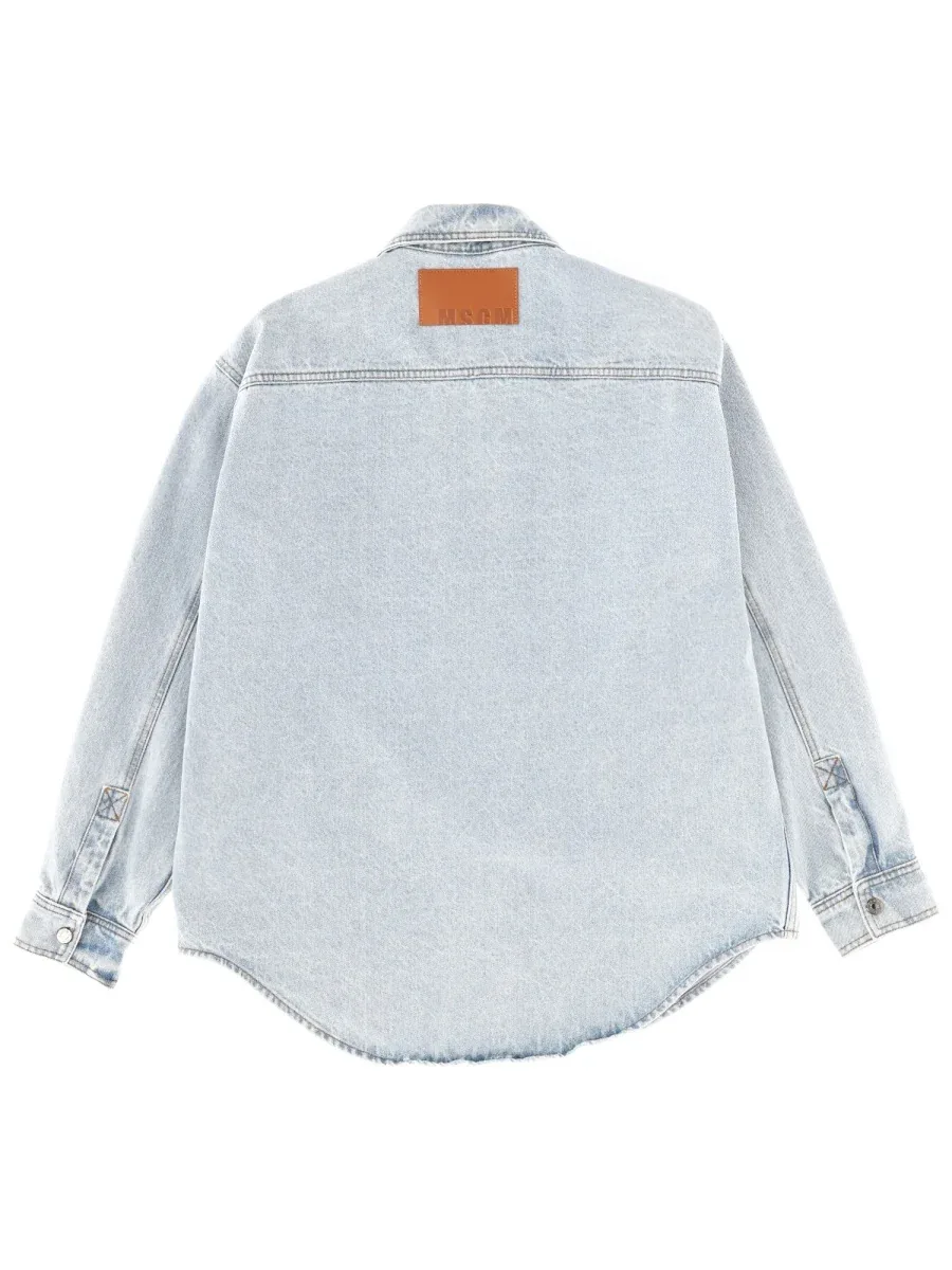 Embroidered Logo Shirt by MSGM
