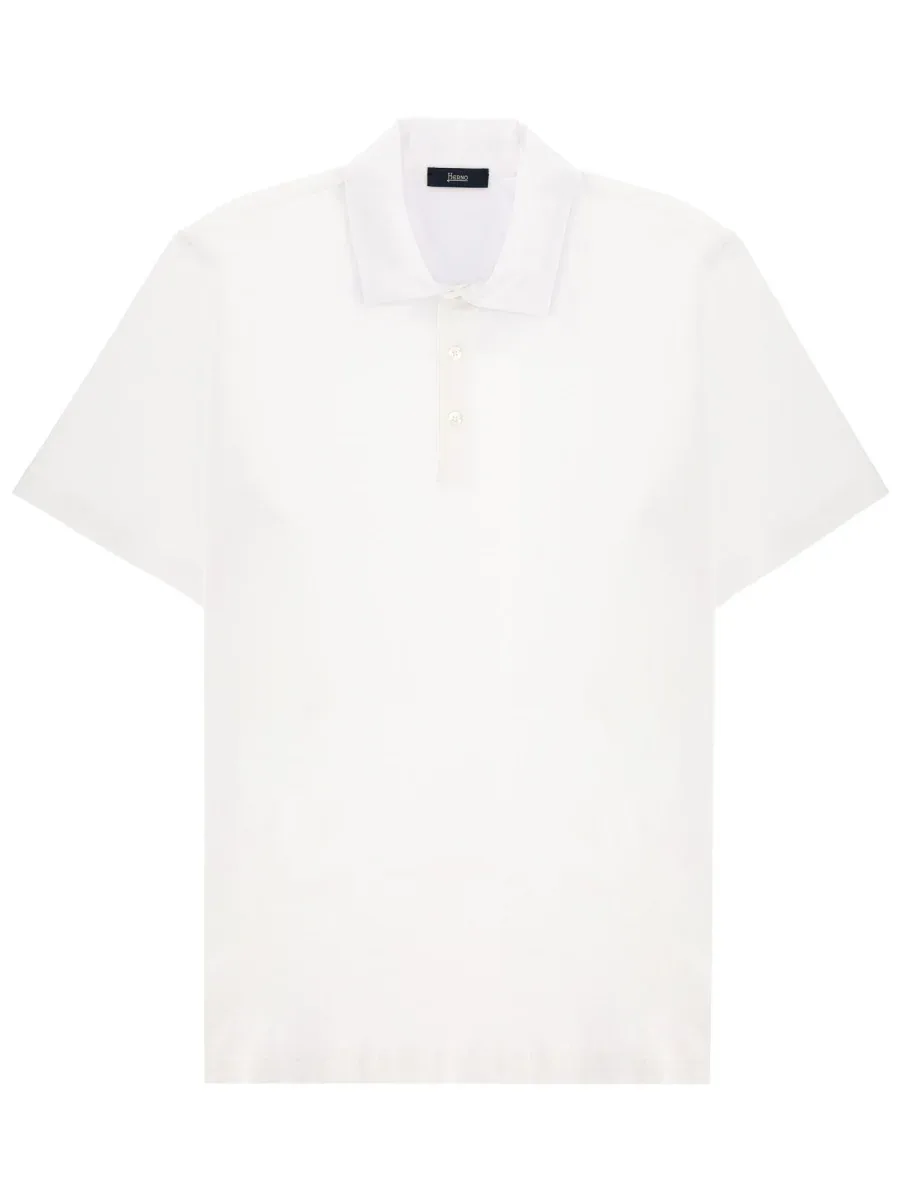 Cotton Polo Shirt by Herno