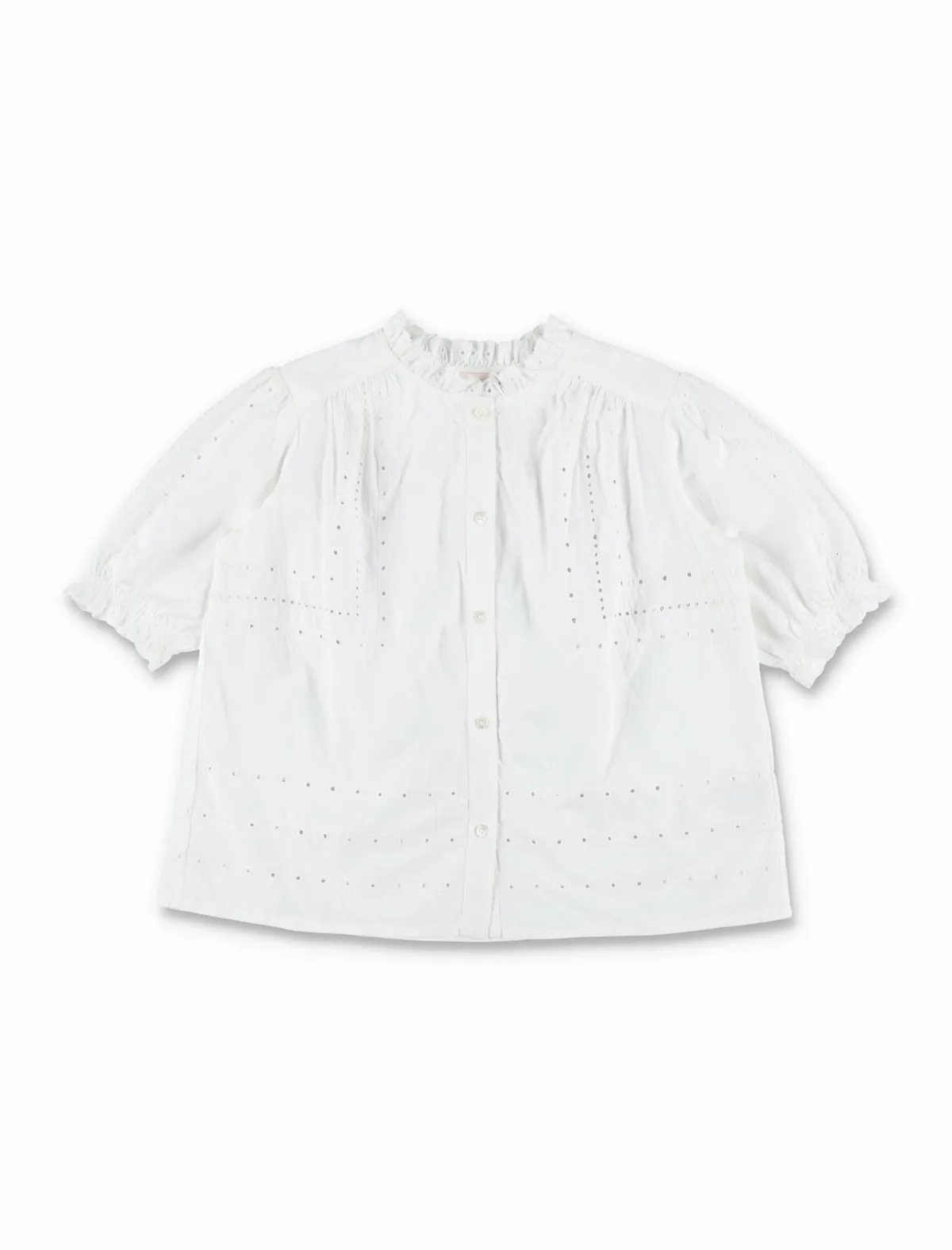 Letitia Embroidered Blouse For Girls by Bonpoint