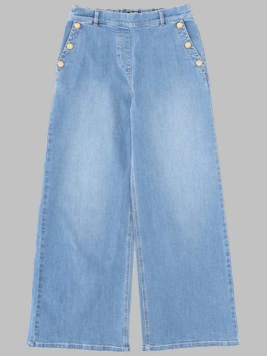 Cotton-Elastane Denim Jeans by Balmain