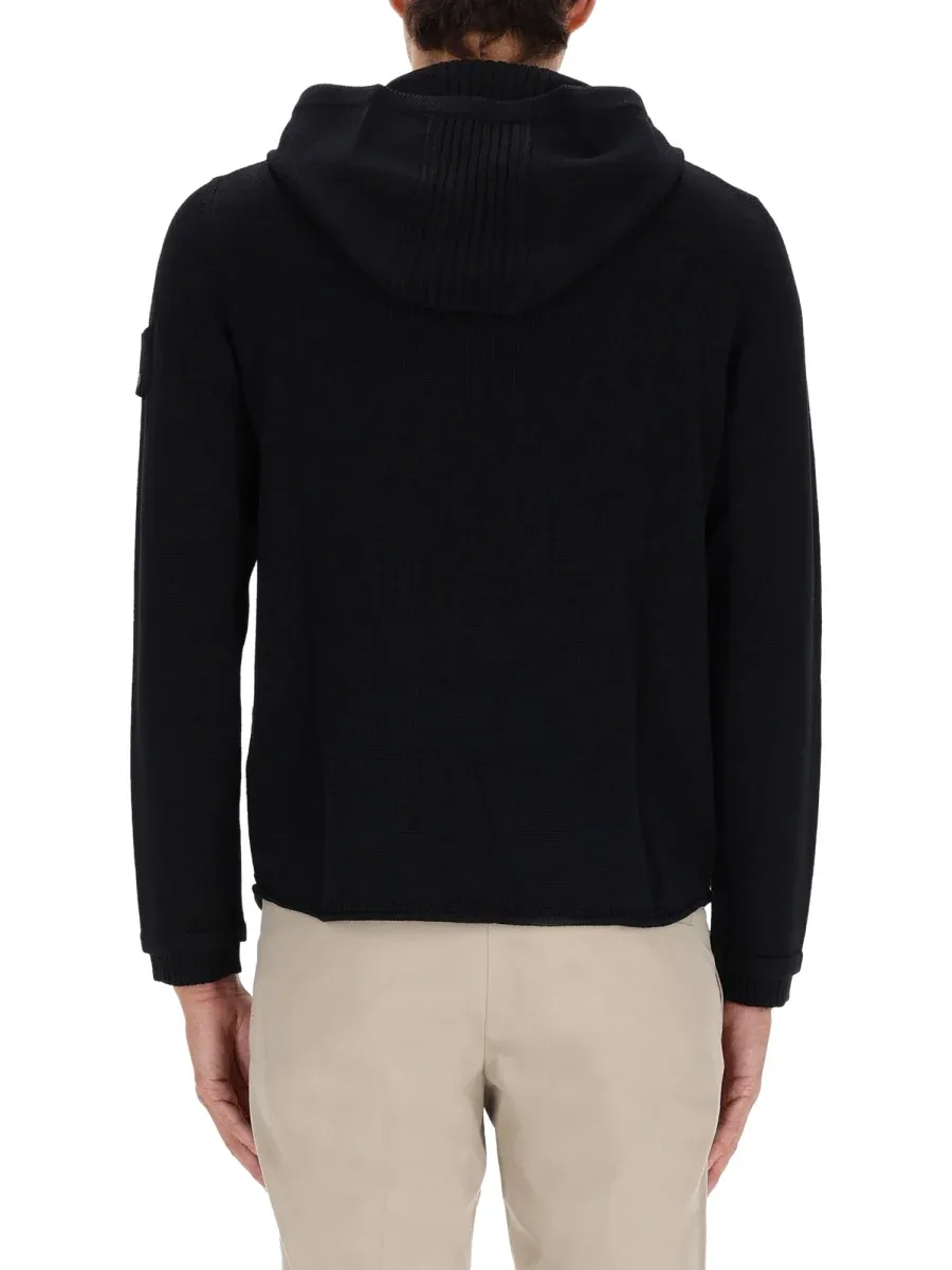 Virgin Wool Hooded Sweater by Premiata