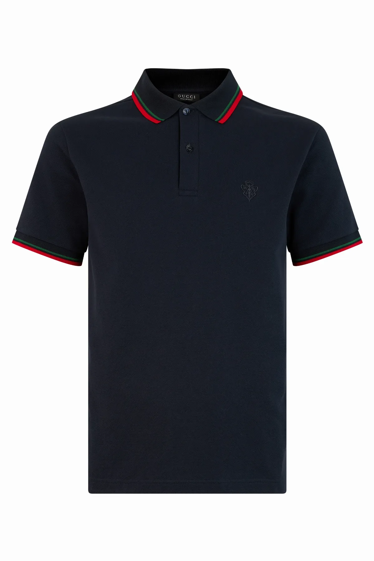 Web-Trimmed Cotton Polo by Gucci