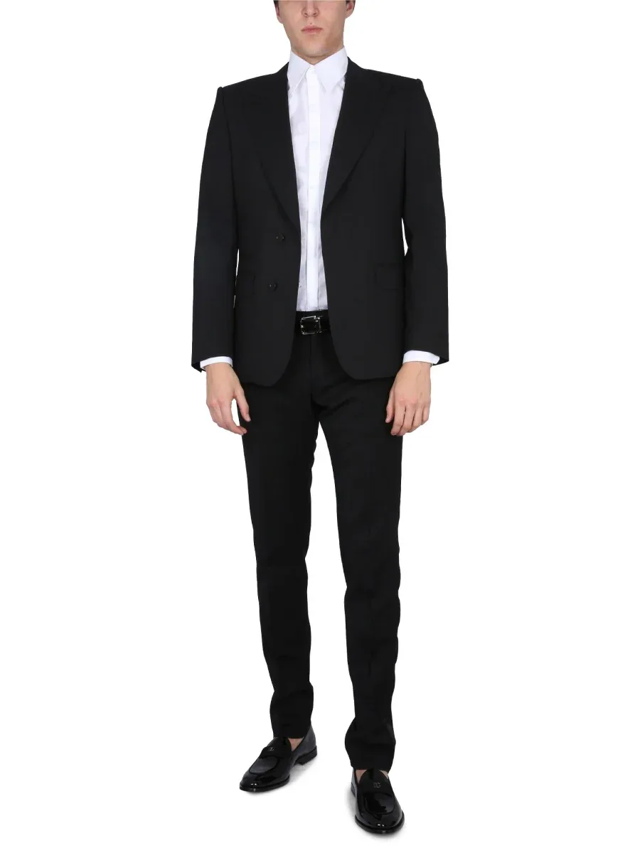 Single-Breasted Virgin Wool Blazer by Dolce & Gabbana