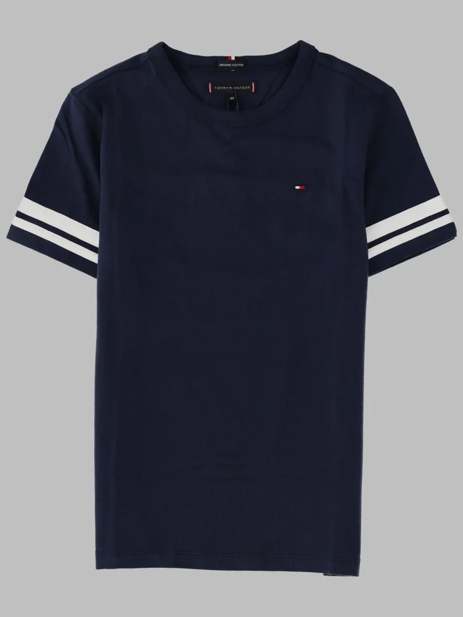 Organic Cotton with Contrast Detail T-Shirt by Tommy Hilfiger