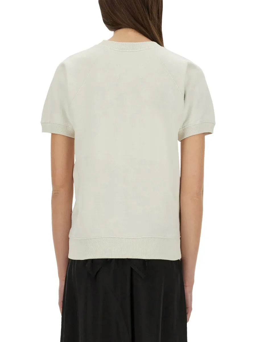Short-Sleeved Cotton Sweatshirt by Maison Margiela