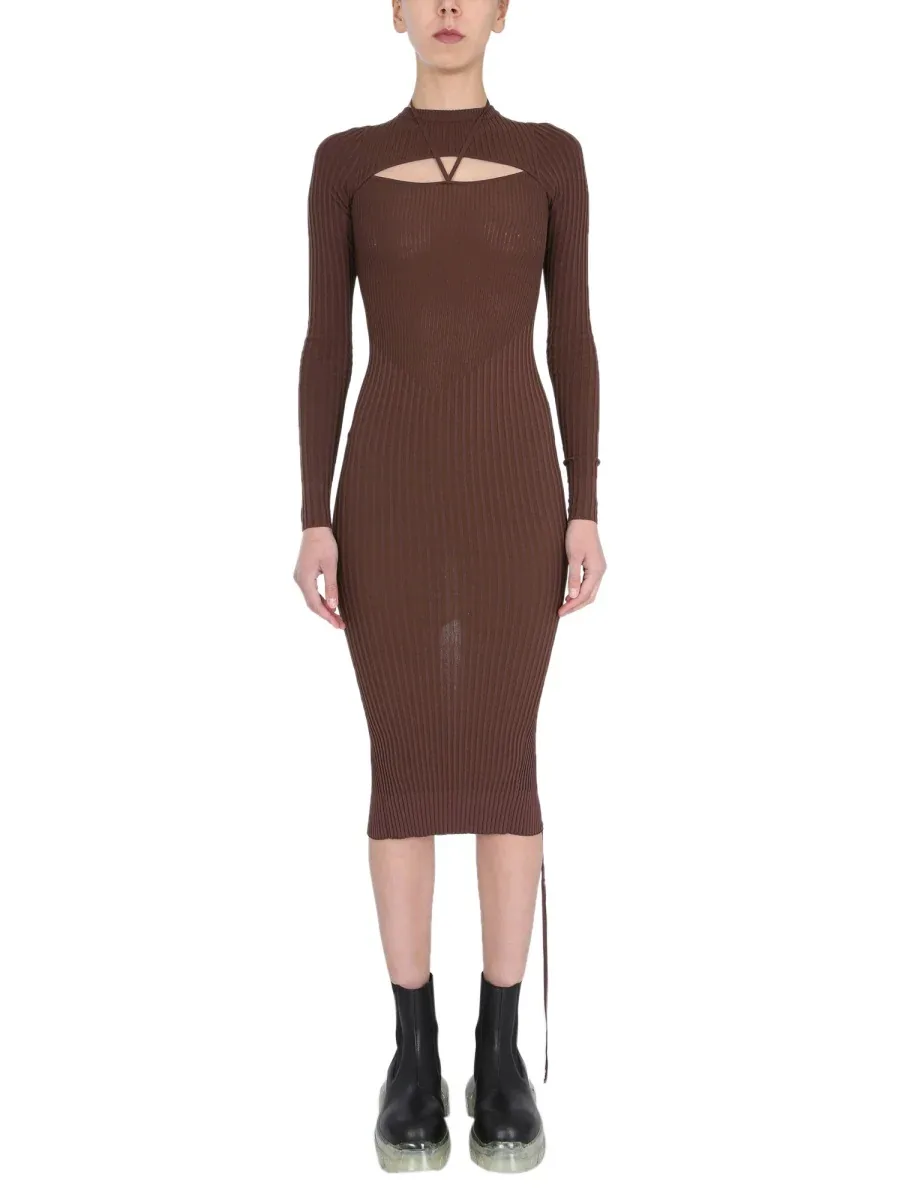 Cut-Out Viscose Dress by AndreāDamo