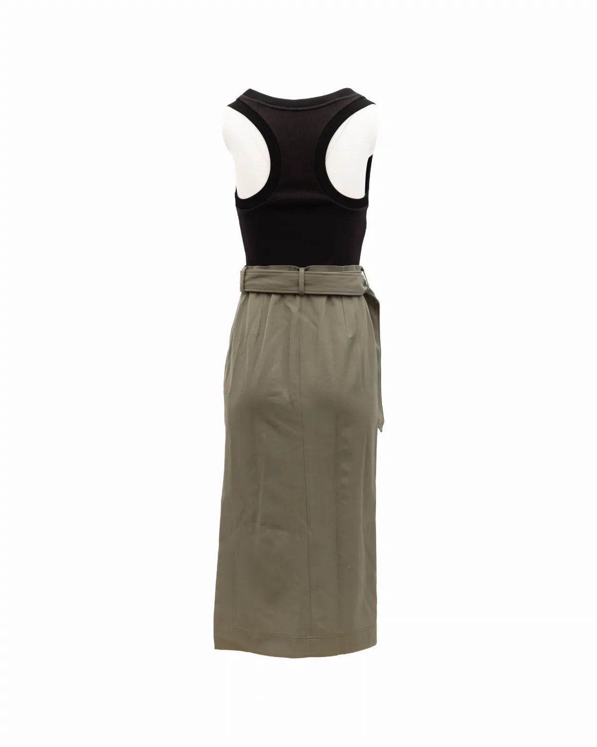 Acetate and Silk Colorblock Dress by alexander mcqueen