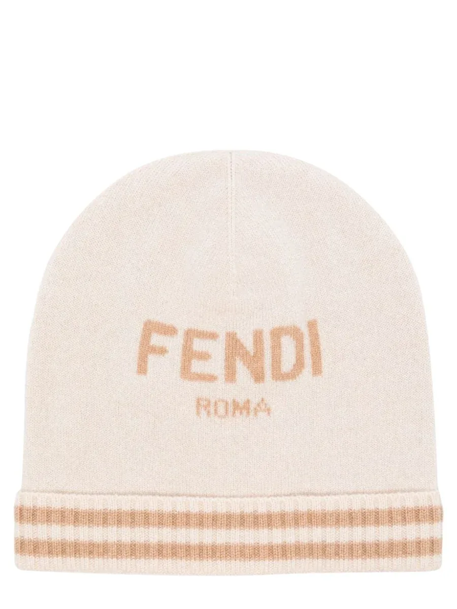 Cashmere Knit Beanie by Fendi