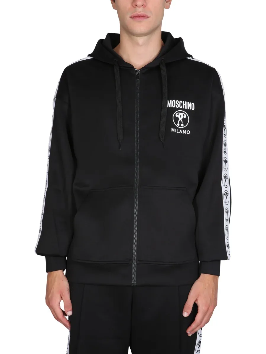 Logo-Embroidered Sweatshirt by Moschino