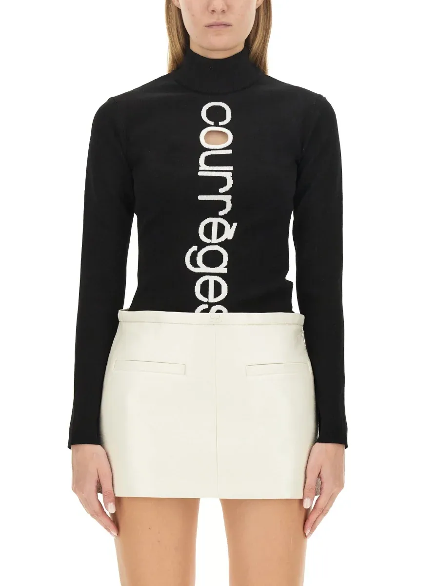 Logo Viscose FSC Sweater by CourrèGes