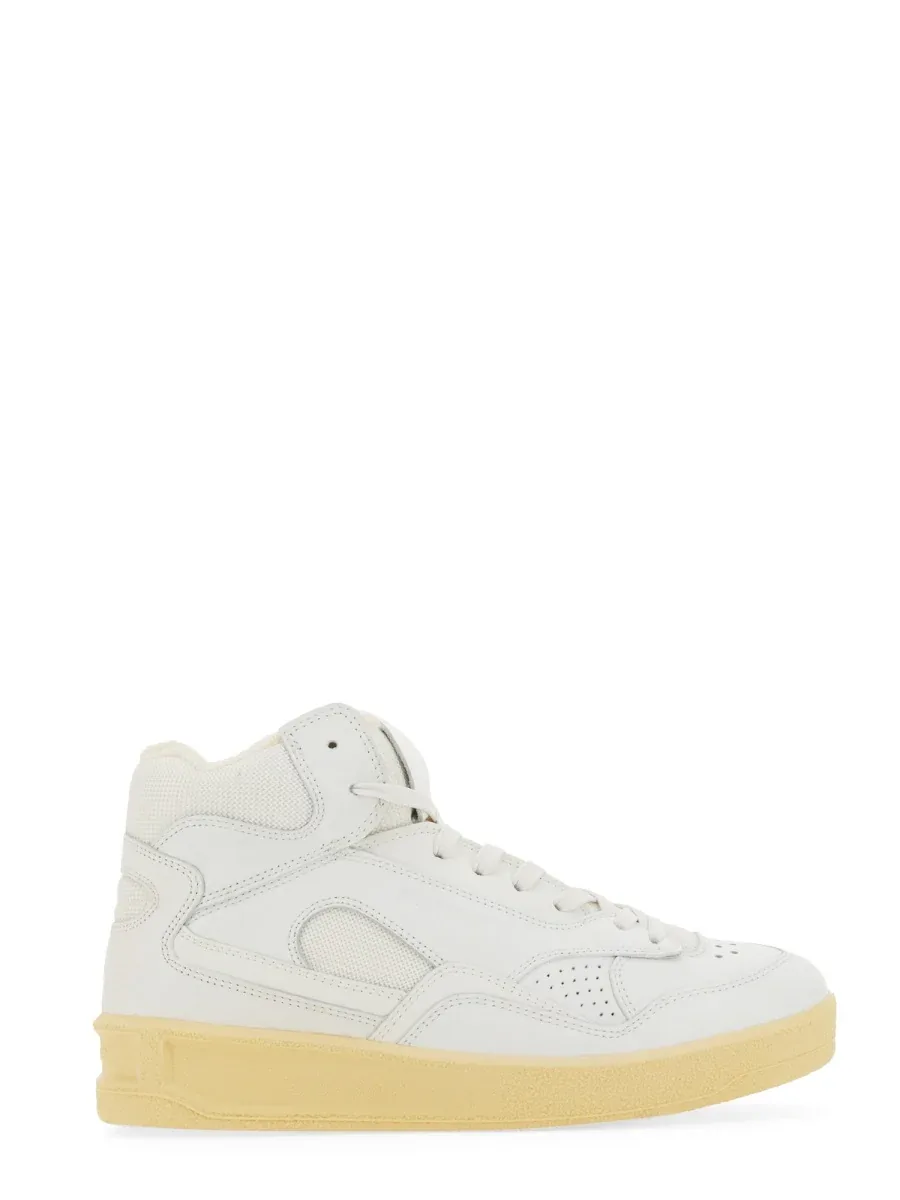 Leather High-Top Sneakers by Jil Sander