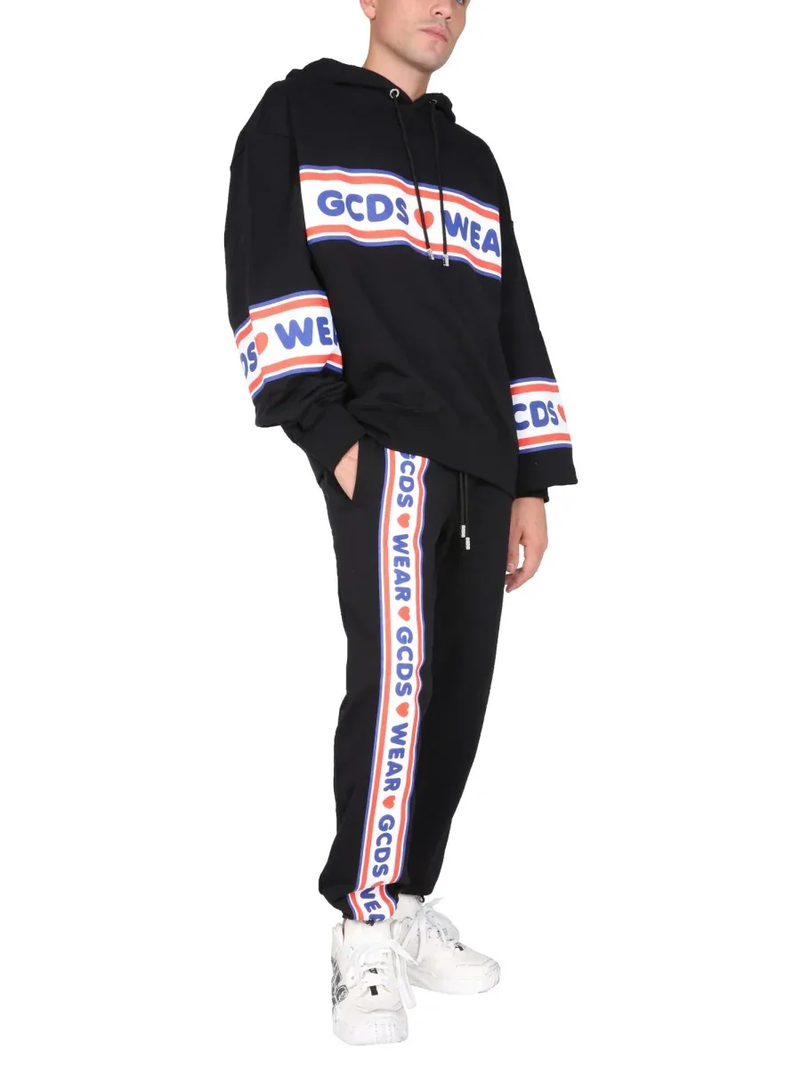 Cute Tape Logo Band Jogging Pants
