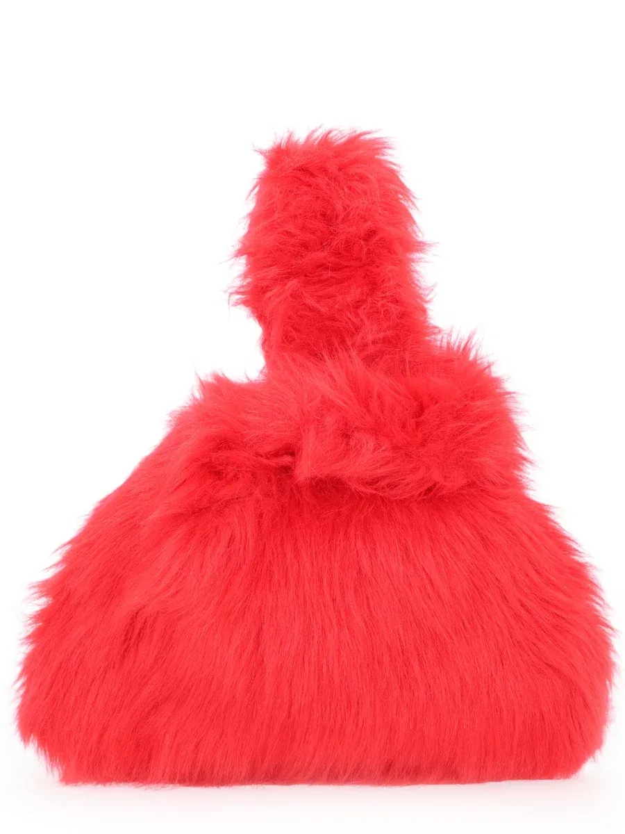 Fluffy Modacrylic Mini Bag by MSGM