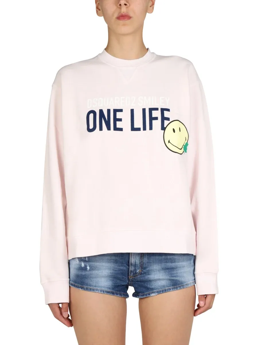 Logo Print Sweatshirt by Dsquared2