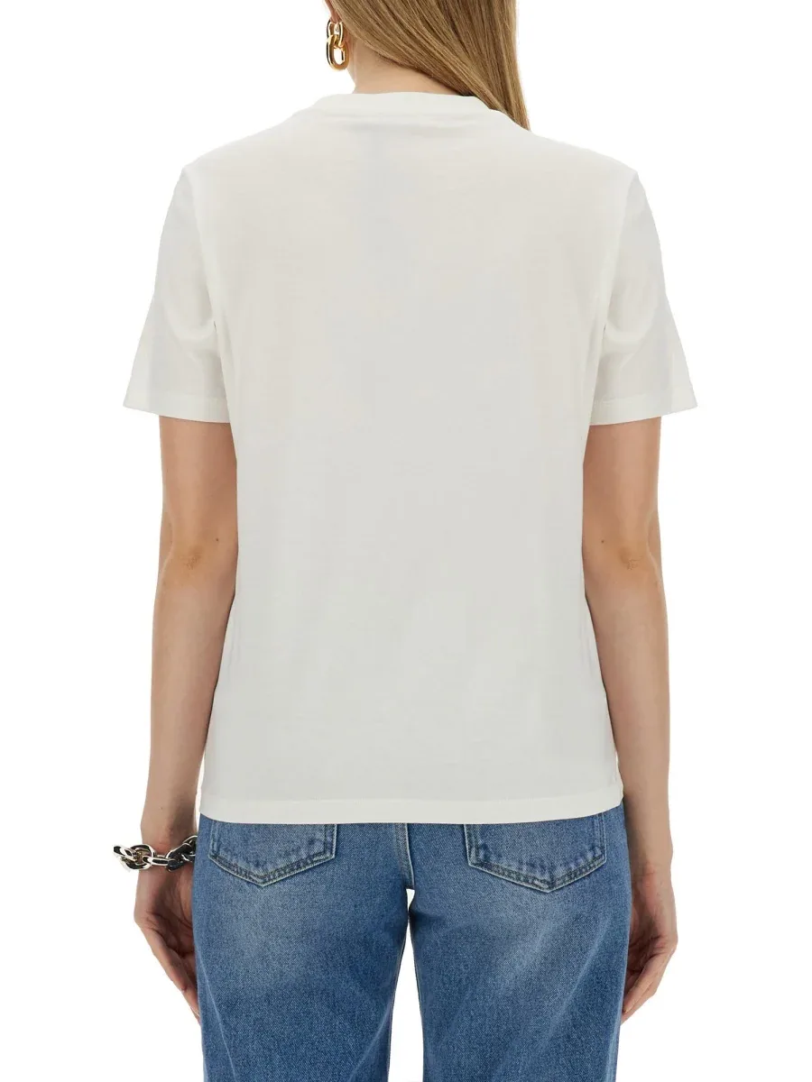 Logo-Embroidered Cotton T-Shirt by Rabanne