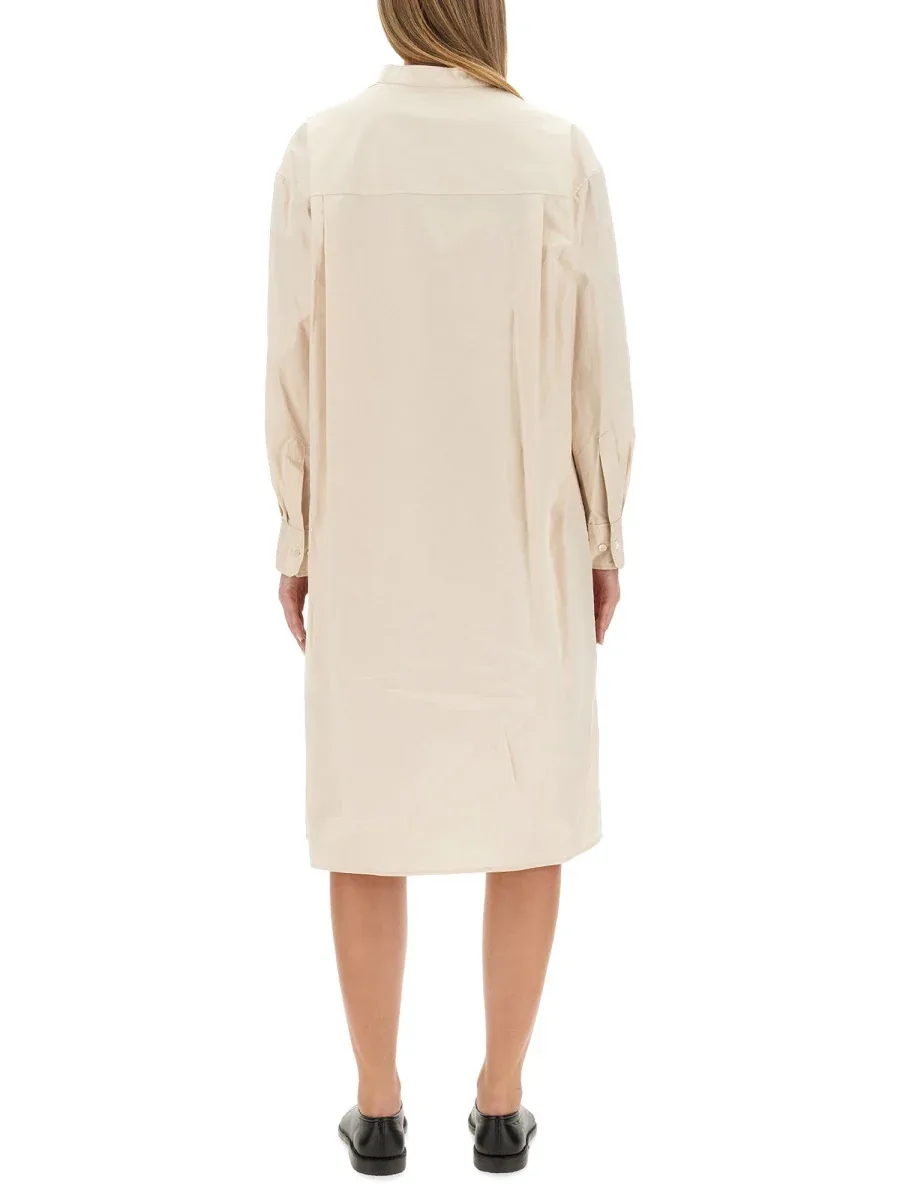 Loose-Fit Cotton Shirt Dress by Lemaire