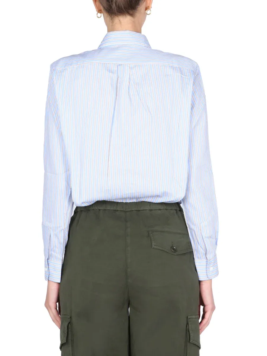 Striped Cotton Shirt by Aspesi