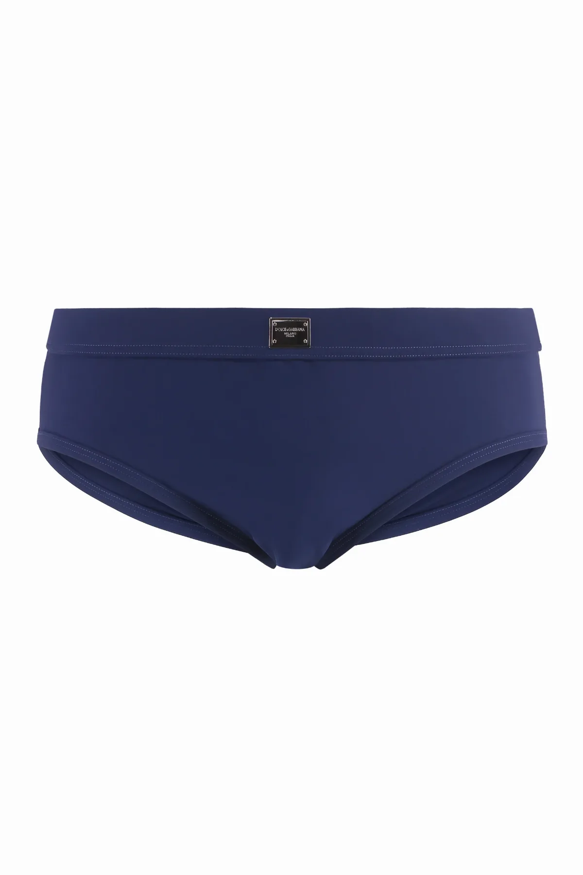 Elastic Drawstring Waist Swim Briefs by Dolce & Gabbana