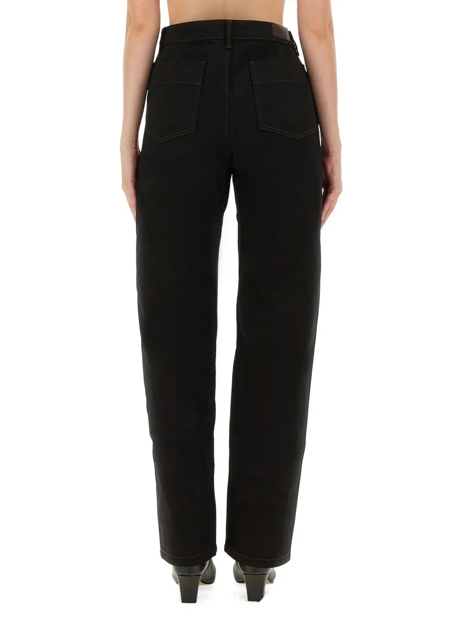 Twisted Cotton Trousers by Lemaire
