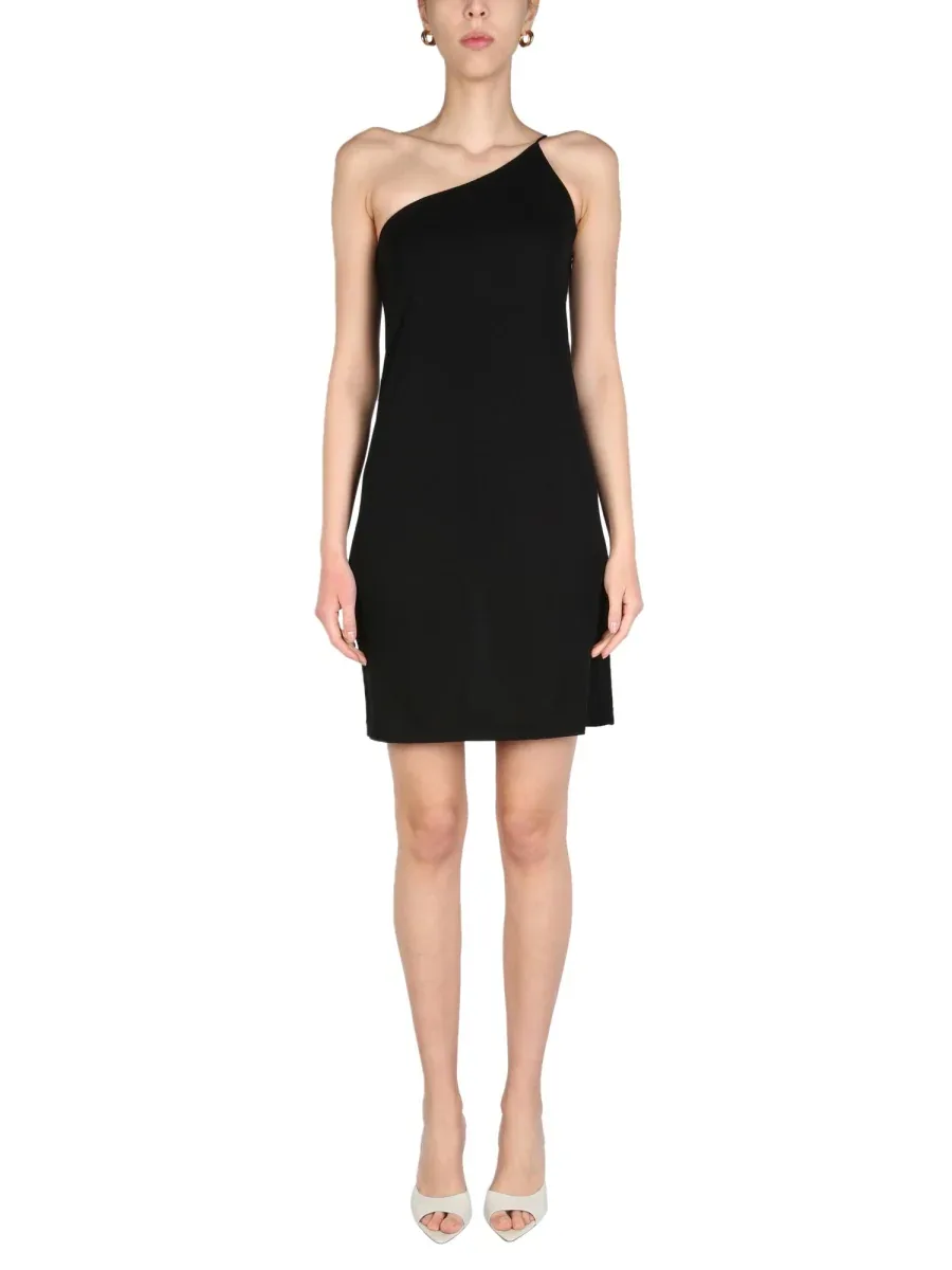 One-Shoulder Viscose Dress by Dsquared2